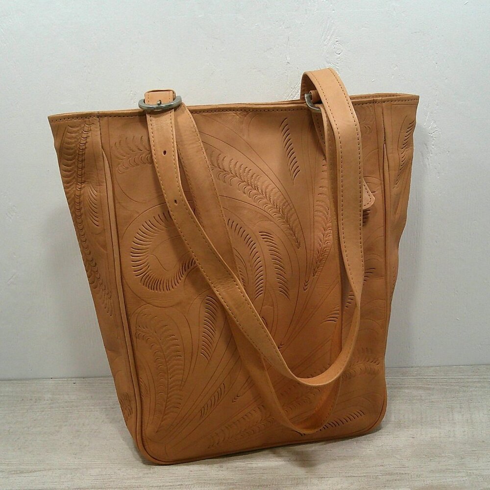Quality Handcrafted Natural Labrado Minimalist Design Leather Tote